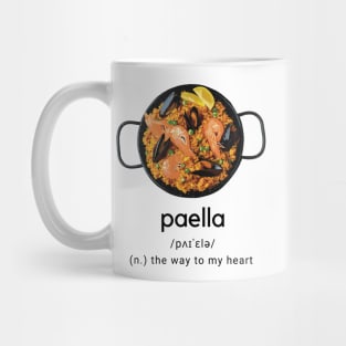 Paella dictionary the way to my heart Mug